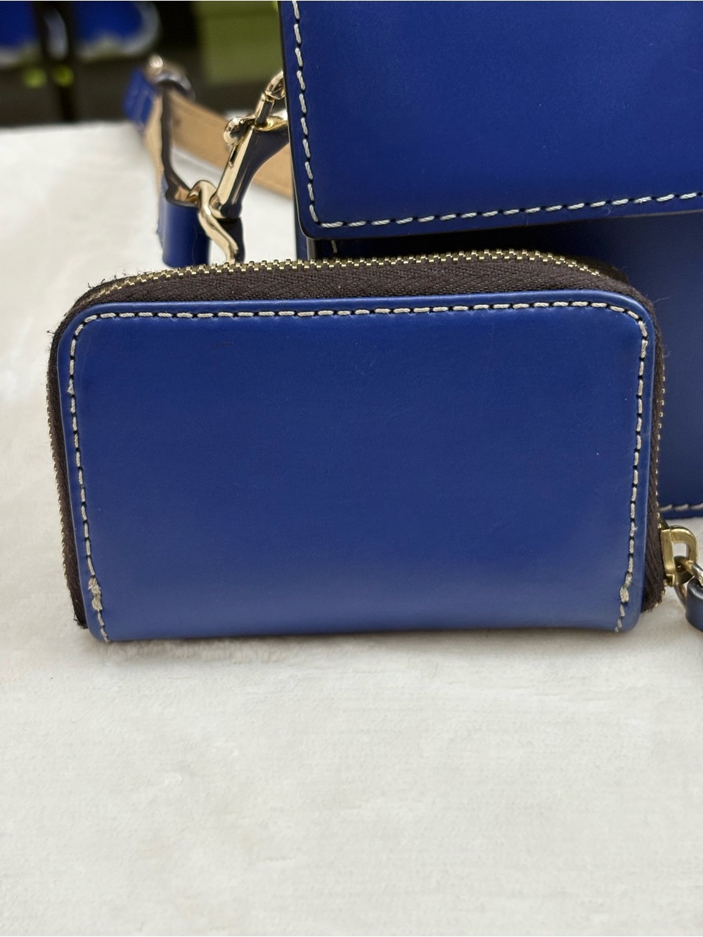Dooney & Bourke Beacon Small East/West Flap Crossbody – Royal Blue w/ Wallet. - Picture 10 of 16